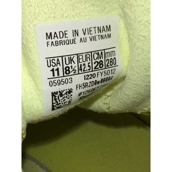 Reebok Legacy 83 Athletic Shoes Sneakers Womens 11 Yellow - Picture 7 of 7